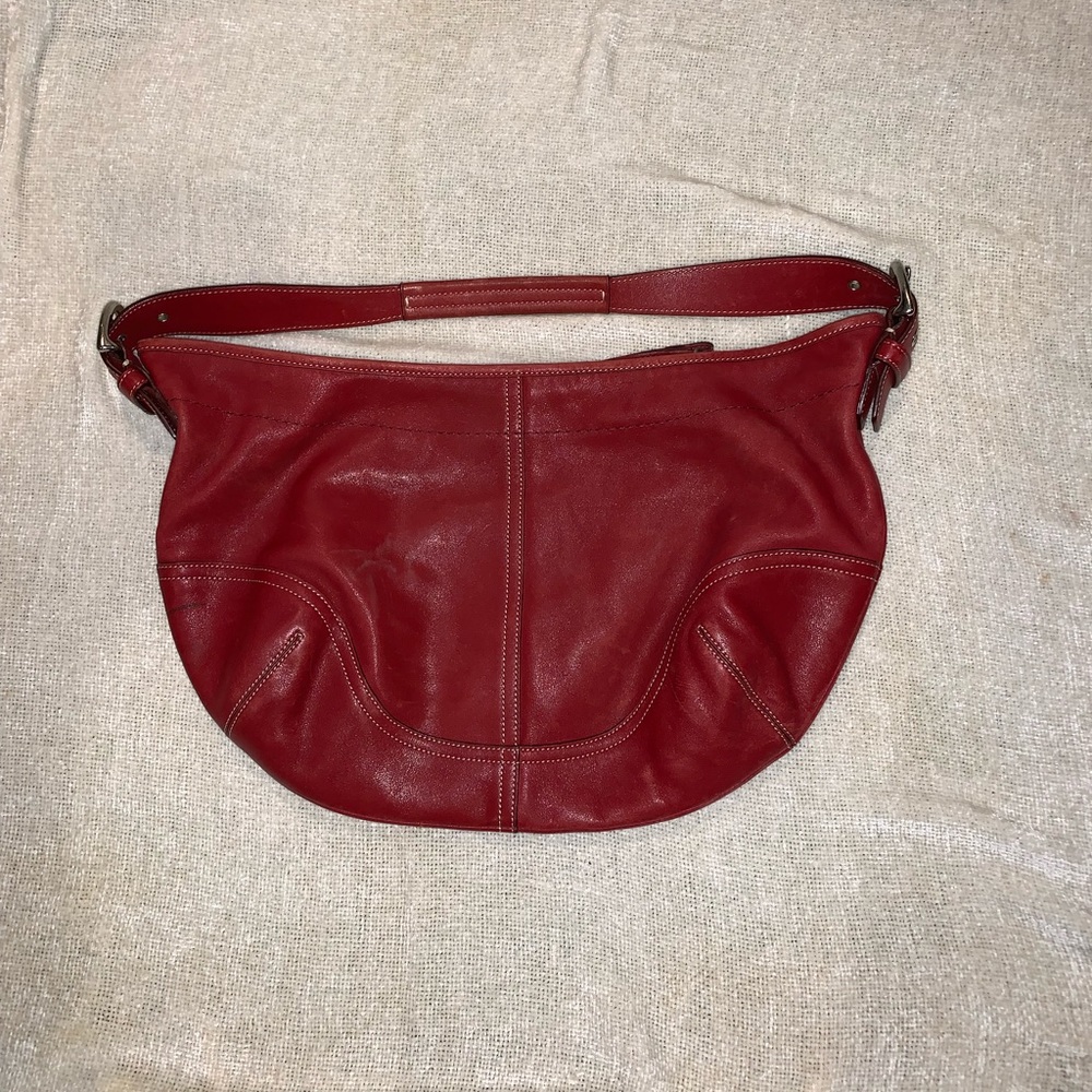 COACH Red Leather Purse